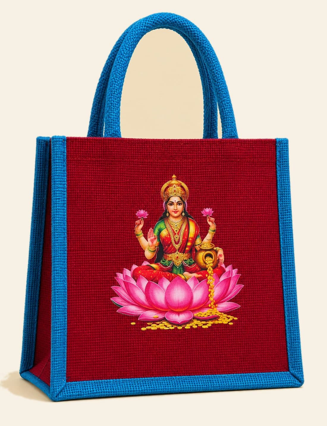 Festive Lakshmi Bag — handmade jute bag by HuskWorks, available for bulk and custom-branded orders